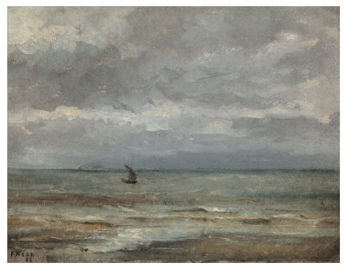 Zeegezicht met zeilboot (Marine au voilier)